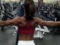 IslandGirl Hitting Rear Delts 5 Days Out