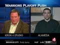 Warrior Matt Barnes with KRON 4\