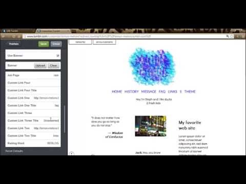 how to make a self page on tumblr
