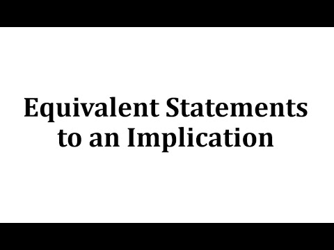 Equivalent Statements to an Implication | Math Help from Arithmetic ...