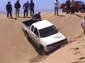 pulling out a smashed Toyota - Pismo Beach pulling out a smashed Toyota - Pismo Beach