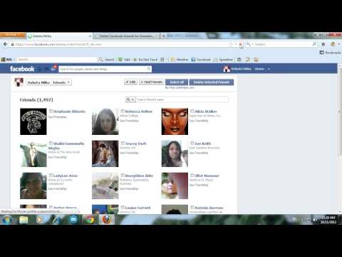 how to i delete multiple friends on facebook