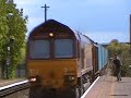 EWS & Freightliners Passing Through Cholsey Horns! 01/05/08