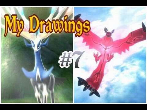 how to draw xerneas and yveltal