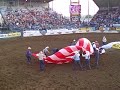 Reno Rodeo skydiver delivers flag