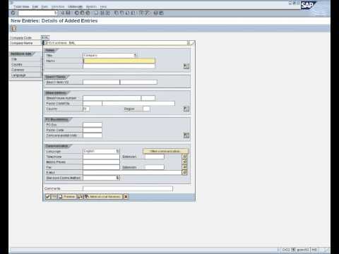 how to define company code in sap sd