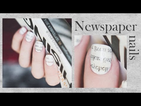 how to newspaper paint your nails