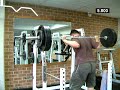 1Nov09 LowBar Squat 365lbs x 7 +1+1