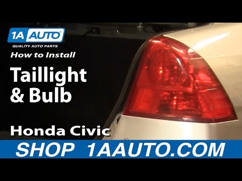 How To Install Replace Taillight and Bulb Honda Civic 01-05 1AAuto.com