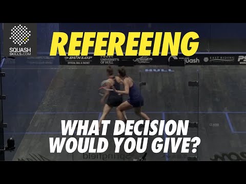 Squash Refereeing: Sobhy v King - Yes Let