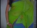 videos de Green Pure Georgette Saree with Blouse