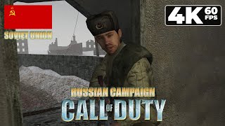 Call of Duty 1 (PC 2003) - SOVIET Campaign - 4K60 Walkthrough - No Commentary