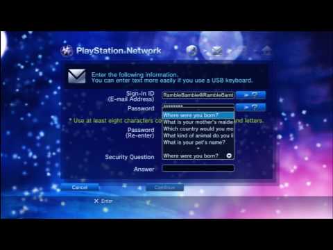 how to make a new playstation network account