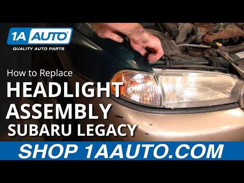 How To Replace Change Headlight and Bulb Subaru Legacy Outback 96-99 1AAuto.com