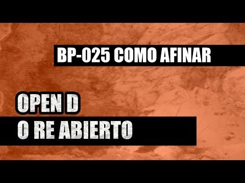 Afinacion alternativa open d re abierto