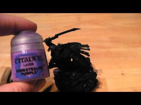 how to paint purple