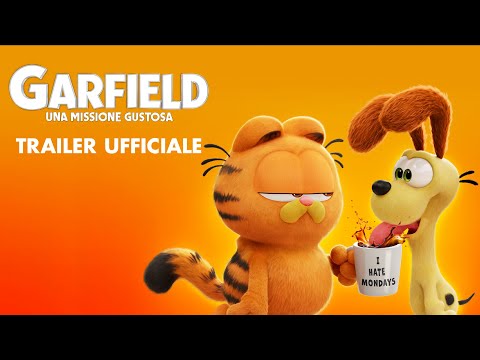 Preview Trailer Garfield: Una Missione Gustosa, trailer del film animazione del 2024 di Mark Dindal con il doppiaggio originale di Chris Pratt, 