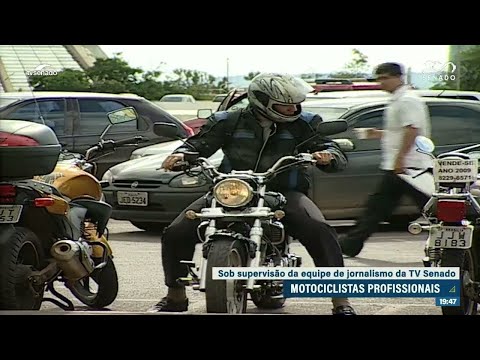 No debate sobre 'dia dos motociclistas', a categoria reivindica segurança no trabalho