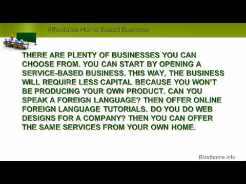 Affordable home based business