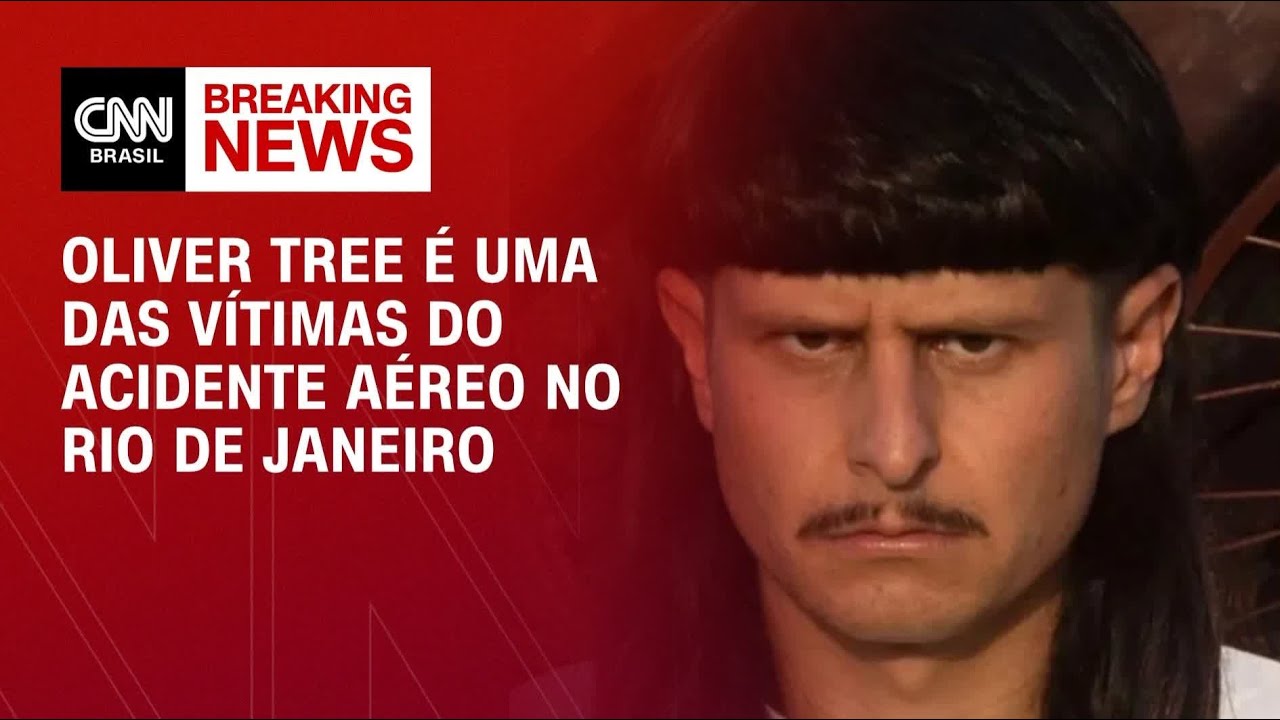 Cantor Oliver Tree é um dos mortos em acidente aéreo no Rio | AGORA CNN