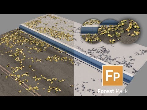 How to paint the leaves on to the selected surface with Forest Pack