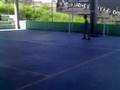 Dia comum... Jogando bola de cueca na escola