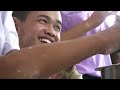 Making Bua Loi – Thai floating lotus dessert – at the Sri Sangwan Khon Kaen School, Thailand