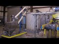 http://www.arnoldeqp.com/6345   (1) - used alar auto-vac rotary vacuum drum filter system.  model 6120.  a detailed description is as follows: the dewatering system consists of a precoat slurry tank, a screw conveyor for charging filter aid to the precoat tank, a rotary vacuum filter, a vacuum pump, a filtrate pump, and belt conveyor for solids removal. stainless steel drum is 6 ft. dia. x 12 feet long and is driven by a 5 hp motor through a reeves vari-drive unit.  speed range of 6 rpm to 30 rpm.  drum is suspended in a filter pan with an oscillating agitator driven by a 2 hp motor through a 60:1 gear reduction unit.  three blade knife discharge (2 knives recently replaced for $1,000.00 each) driven by a dc synchronous/stepping motor.  with new graham vacuum pump ($12,000.00), single stage liquid ring, driven by 50 hp motor.  filtrate is removed from the system by a self-priming labour centrifugal pump driven by a 10 hp motor. bags of filter aid are dumped into a hopper that feeds a screw conveyor and elevates the material into a polyethylene pre-coat slurry tank. the dumping hopper has an electrically driven bridge breaker and an electrically operated bin vibrator. the screw conveyor is driven by an electric motor mounted at the discharge end of the conveyor. the pre-coat tank is made of polyethylene and has a capacity of about 1,250 gallons. it is equipped with a top mounted agitator. waste sludge in a digester basin normally has a solids content of 2-3%. at this concentration, the rotary vacuum filter will handle 10-15 gallons per hour of sludge for each square foot of filter area. the area of the drum is about 226 square feet, for a filtration rate of about 2,250 - 3,400 gallons per hour or about 38-56 gallons per minute.  f.o.b. - location