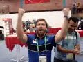 Jornalistas do Estad�o jogando pebolim
