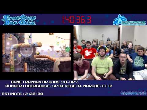 Rayman Origins :: SPEED RUN (2:37:06) by SpikeVegeta #SGDQ 2013 (Wii)