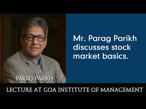 stock markets - Mr. Parikh discusses stock market basics, how manipulations take place, market bubbles etc.