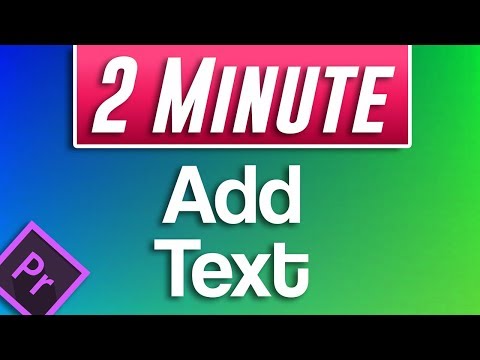video-linktoworks-How to Add Text Tutorial | Premiere Pro CC 2019 - YouTube