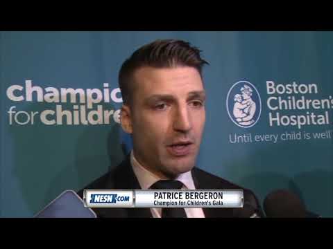 Video: Patrice Bergeron on the significance of the Champion for Children's Gala