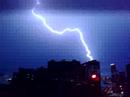 Lightening over Hong Kong