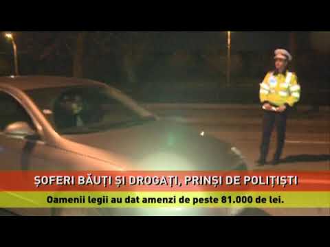 Şoferi băuți, drogați și fără permis, prinși de polițiști în Capitală
