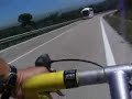 With the bicycle from Tossa de Mar to Gerona With the bicycle from Tossa de Mar to Gerona