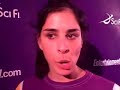 Tele-buddy Terry Morrow chats with Sarah Silverman Tele-buddy Terry Morrow chats with Sarah Silverman