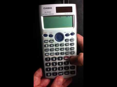 how to use casio fx-115es for fe exam