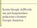 Połącz konto AdWords z kontem Google Analytics