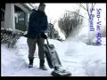 Vacuum cleaner used as a snowblower!