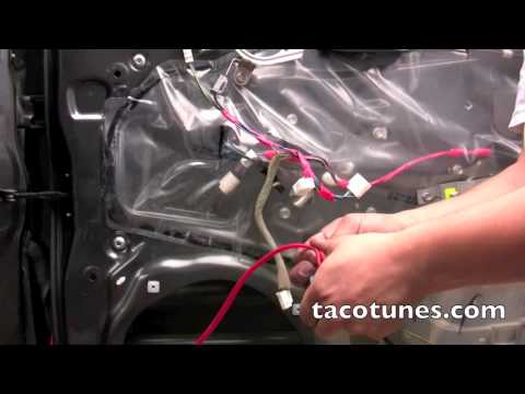 How to install speaker wire and speakers in your toyota tacoma