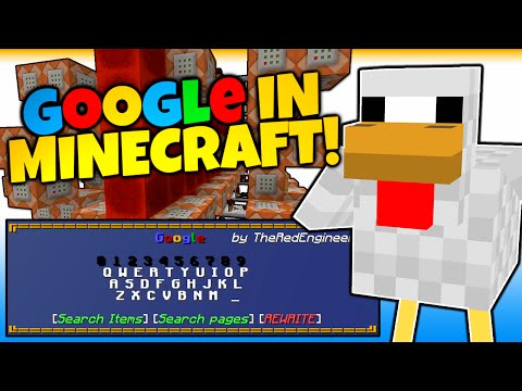 Minecraft | GOOGLE SEARCH IN MINECRAFT! | SEARCH GOOGLE | NO MODS! (Minecraft Redstone)