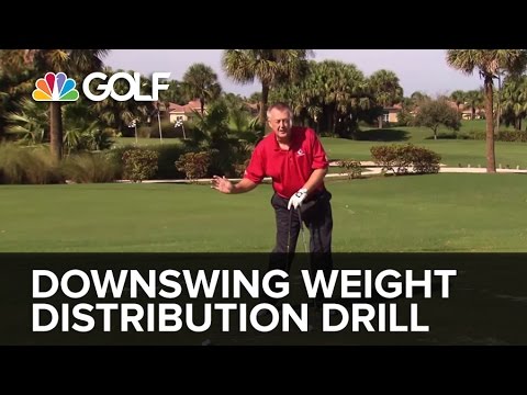 Downswing Weight Distribution Drill – SwingFix | Golf Channel