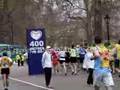 Harry Judd running the last bit of the London Marathon