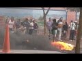 Pintadas, fuego y humo en la Municipalidad por el despido de trabajadores