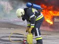 Feu de voiture éteint par les pompiers de Marche