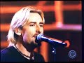 Chad Kroeger playing his Babicz Guitar w/ Carlos Santana