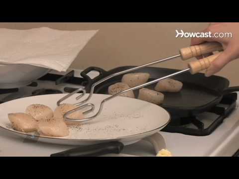 how to drain scallops