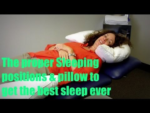 how to properly support neck while sleeping