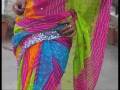 Multicolor Pure Georgette Saree with Blouse